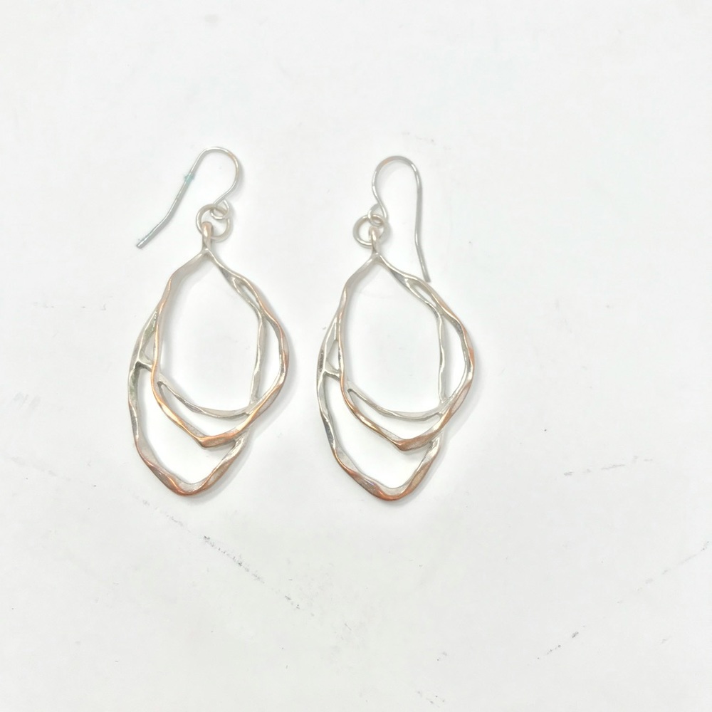 Earrings Silver Boho Drops